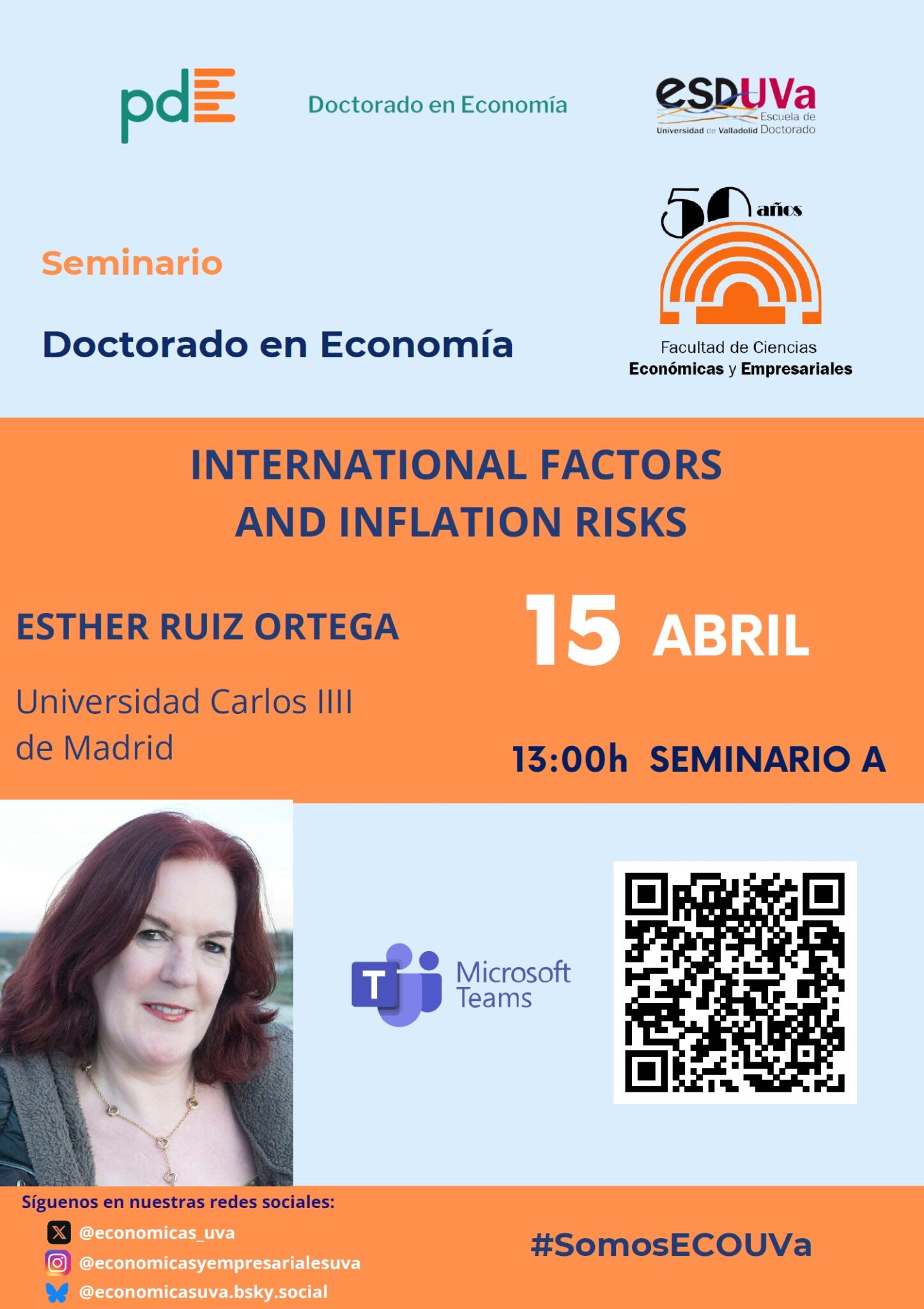 Seminario “International factors and inflation risks” (15 de abril 2026 ...